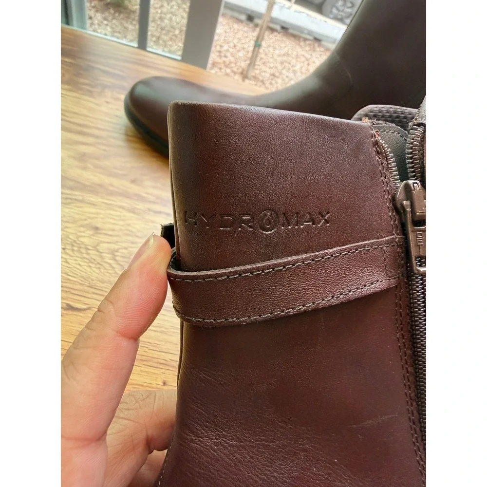 ECCO Touch 15 Hydromax Brown Leather Ankle Boots Women's 10.5 NWOTS